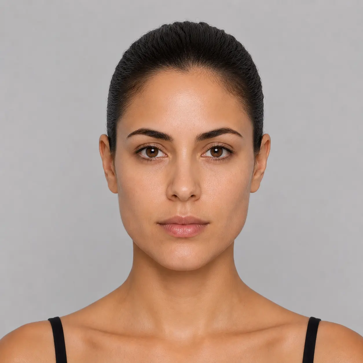 Triangle face shape example